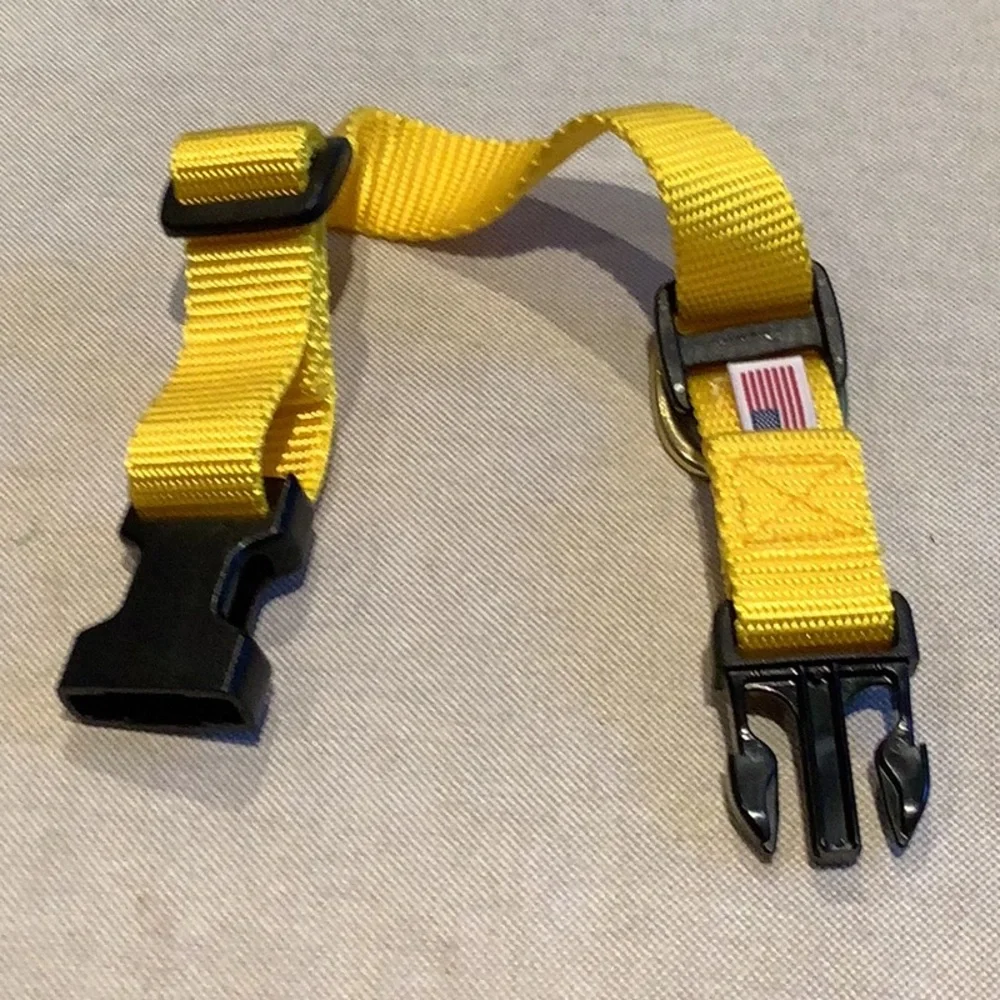 Dog + Bone - Dog COLLAR - Yellow - OS (Adjustable) - Size S 11”-14”